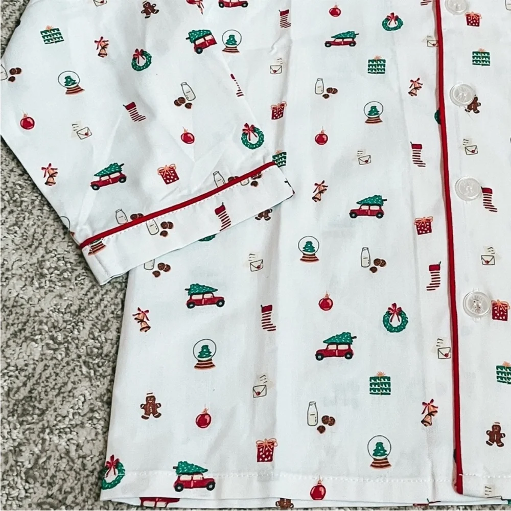 Petite Plume Big Kid's Winter Nostalgia Holiday Twill Pajama Set—14